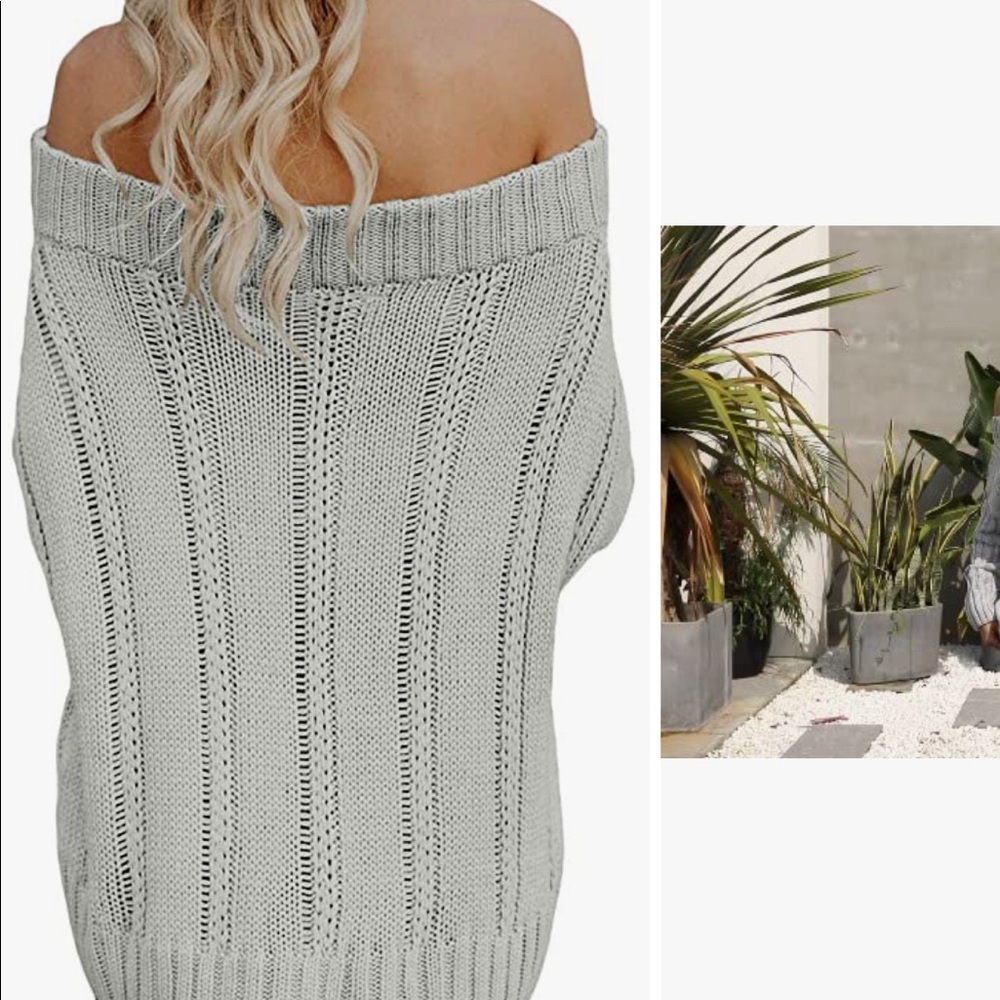 Off-the-Shoulder Sweater - Picture 6 of 6
